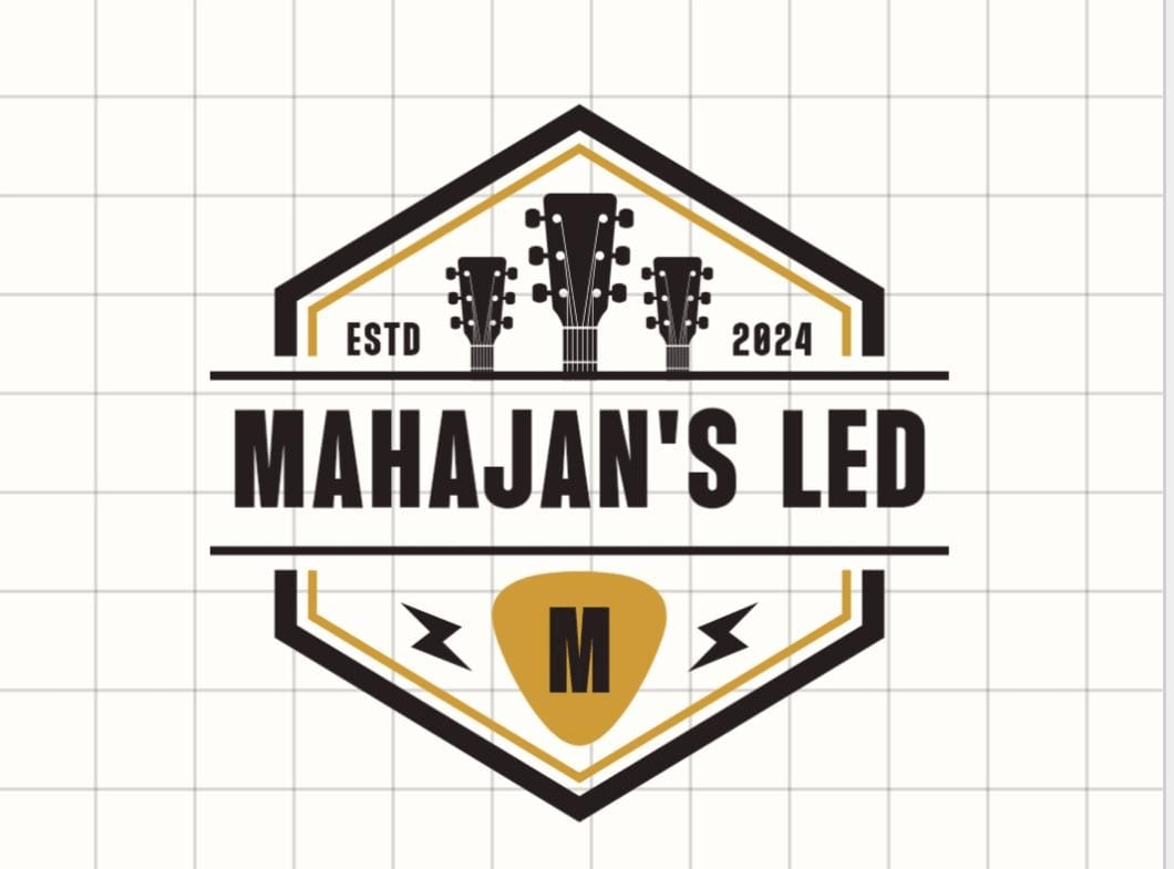 Mahajan's LED logo